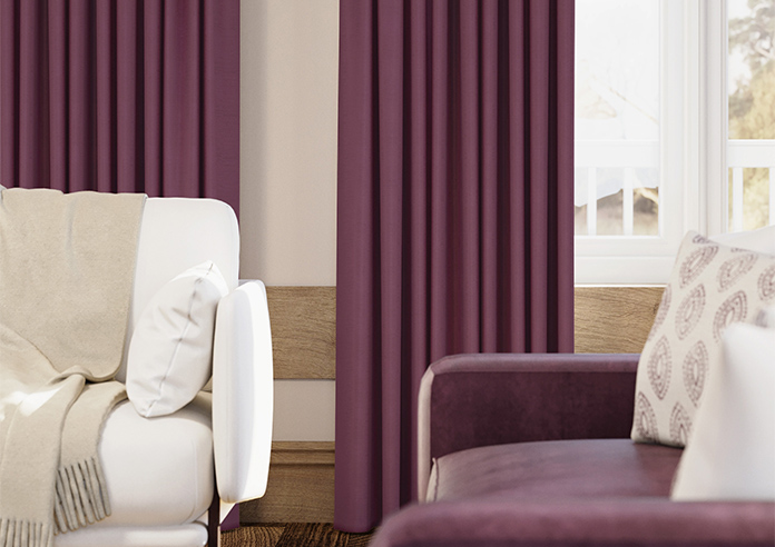 Windsor, Raspberry - Made to Measure Curtains - Image 5